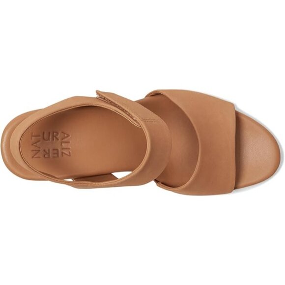 Naturalizer Imani Wedge Sandals – Size 11M Cookie Dough Nubuck – New in Box - Picture 3 of 11